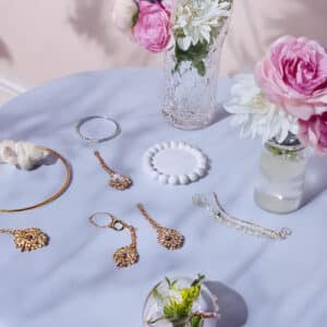 Modern Bubble Round Tray – Stylish Candle & Trinket Holder