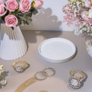 Modern Round Tray – Multipurpose for Candles, Jewelry, and Home or Office Décor