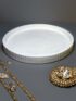 Artistic Round Plate with Rim – Elegant Handcrafted Décor for candles, trinkets Home & Office