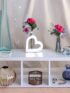 Heart-Shaped Handcrafted Vase with Tube – Elegant Hydroponic Plant & Flower Décor