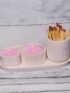 Handmade Candle & Tray Set – Includes Decorative Vase, Match Holder & Artistic Design for Home or Office Decor